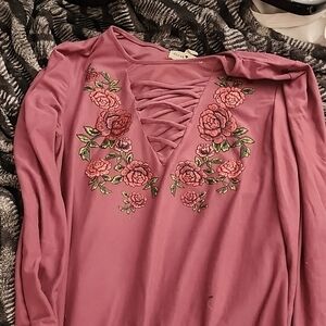 Dress with roses